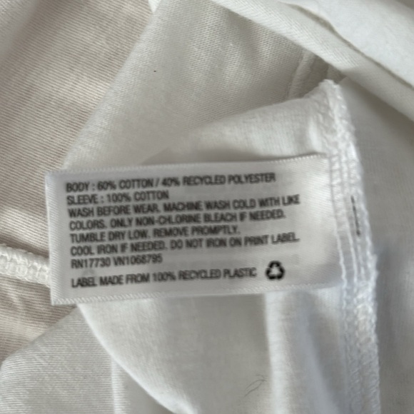 CAT & JACK Girls Blouse Flower Eyelet Sleeves White Size Small (6/6X) - Picture 5 of 5